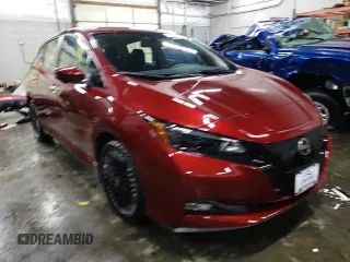 2025 Nissan LEAF SV Plus with VIN 1N4CZ1CV8SC558461, listed as a Copart auction lot 42173305 with 2,191 mi miles and Salvage Title. Bid and sale history available at carsss.com. Image 14.