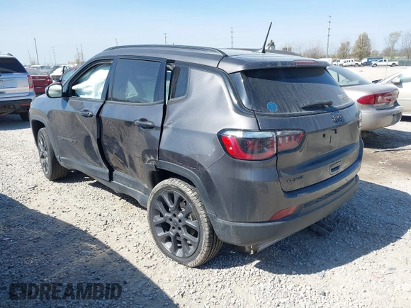 2021 Jeep Compass 80th Anniversary with VIN 3C4NJDEB0MT556774, listed as a IAAI auction lot 42051877 with 78,326 mi miles and . Bid and sale history available at DreamBid. Image 3.