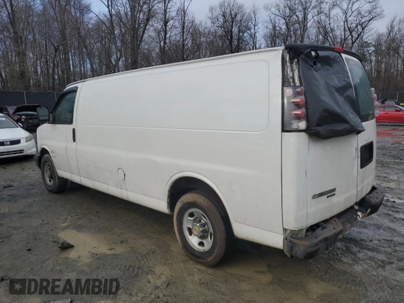 2013 Chevrolet Express Cargo Van with VIN 1GCZGUCGXD1155819, listed as a Copart auction lot 44511495 with 388,439 mi miles and Non Repairable. Bid and sale history available at carsss.com. Image 2.