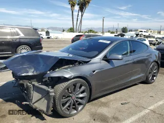 2016 Tesla Model S 70 with VIN 5YJSA1E16GF160120, listed as a Copart auction lot 47491465 with 84,384 mi miles and Salvage title. Bid and sale history available at DreamBid. Image 1.