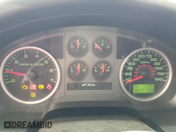 2007 Ford F-150 XLT with VIN 1FTPW14V57KC78836, listed as a Copart auction lot 47551445 with 152,570 mi miles and Salvage Title. Bid and sale history available at DreamBid. Image 9.