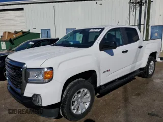 2022 GMC Canyon 4WD AT4 w/Leather with VIN 1GTG6FENXN1155709, listed as a Copart auction lot 87508475 with 10,259 mi miles and Salvage Title. Bid and sale history available at carsss.com. Image 1.