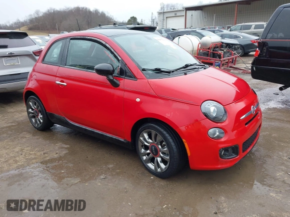 2017 FIAT 500 Pop with VIN 3C3CFFKR4HT661897, listed as a IAAI auction lot 41475111 with 21,606 mi miles. Bid and sale history available at carsss.com. Image 1.