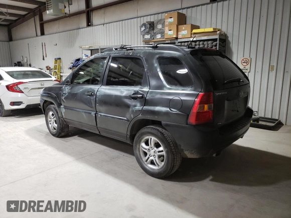 2005 Kia Sportage LX with VIN KNDJE723857118317, listed as a Copart auction lot 80383494 with 91,084 mi miles and Salvage Title. Bid and sale history available at carsss.com. Image 2.