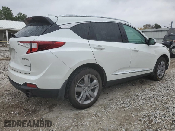 2020 Acura RDX Advance with VIN 5J8TC2H7XLL022755, listed as a Copart auction lot 81921734 with 112,489 mi miles and Salvage title. Bid and sale history available at DreamBid. Image 3.