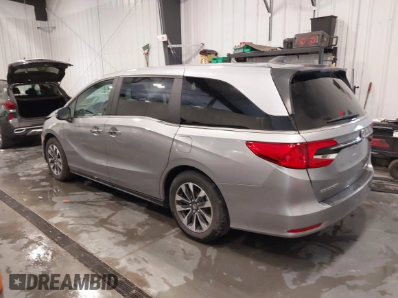 2024 Honda Odyssey EX-L with VIN 5FNRL6H6XRB050493, listed as a IAAI auction lot 41805653 with 13,001 mi miles and . Bid and sale history available at DreamBid. Image 3.