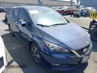 2022 Nissan LEAF SV Plus with VIN 1N4BZ1CV7NC560749, listed as a IAAI auction lot 42228627 with 84,163 mi miles and . Bid and sale history available at DreamBid. Image 1.