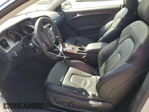2012 Audi A5 2.0T Premium Plus with VIN WAULFAFRXCA013809, listed as a Copart auction lot 50455945 with 80,708 mi miles and Salvage Title. Bid and sale history available at carsss.com. Image 7.