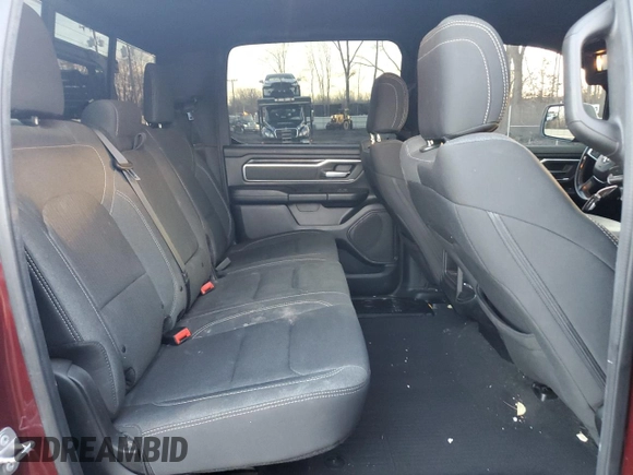 2019 Ram 1500 Big Horn/Lone Star with VIN 1C6SRFFT6KN738398, listed as a Copart auction lot 82381664 with 89,937 mi miles and Salvage Title. Bid and sale history available at carsss.com. Image 10.