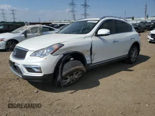 2017 Infiniti QX50 z VIN JN1BJ0RR5HM402806, wystawiony jako Copart lot #56304415 z przebiegiem 48 921 mil mil oraz Szkody całkowita. Historia ofert i sprzedaży dostępna na DreamBid. Obrazek 1.