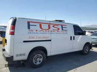 2016 Chevrolet Express Cargo with VIN 1GCWGAFF5G1190275, listed as a Copart auction lot 54185295 with 103,253 mi miles and Salvage title. Bid and sale history available at DreamBid. Image 3.