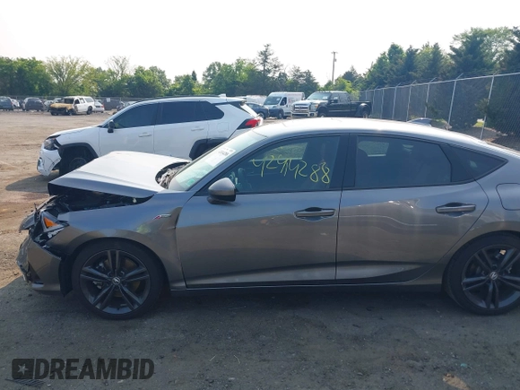 2023 Acura Integra w/A-Spec Package with VIN 19UDE4H39PA025767, listed as a IAAI auction lot 42414288 with 24,125 mi miles and . Bid and sale history available at DreamBid. Image 14.