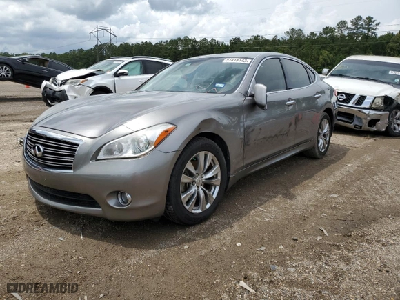 2013 Infiniti M37 with VIN JN1BY1AP8DM513632, listed as a Copart auction lot 41443245 with 151,701 mi miles and Salvage Title. Bid and sale history available at carsss.com. Image 1.