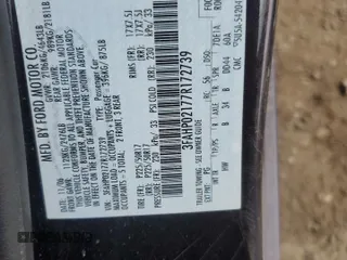 2007 Ford Fusion SEL with VIN 3FAHP02177R172739, listed as a Copart auction lot 47055785 with 139,228 mi miles and Salvage Title. Bid and sale history available at carsss.com. Image 14.