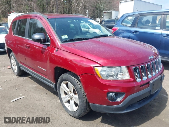 2011 Jeep Compass Latitude with VIN 1J4NT1FB8BD170401, listed as a IAAI auction lot 42094953 with 122,617 mi miles. Bid and sale history available at carsss.com. Image 1.