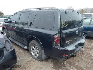 2008 Nissan Armada SE with VIN 5N1AA08C08N617571, listed as a IAAI auction lot 41766604 with 999,999 mi miles. Bid and sale history available at carsss.com. Image 3.