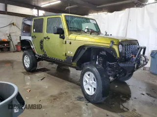 2007 Jeep Wrangler Unlimited X with VIN 1J4GA39187L190061, listed as a Copart auction lot 52420685 with 217,346 mi miles and Salvage Title. Bid and sale history available at DreamBid. Image 4.