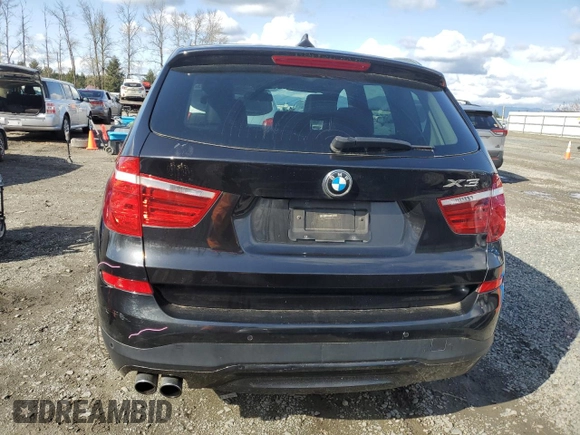 2016 BMW X3 xDrive28i with VIN 5UXWX9C5XG0D86701, listed as a Copart auction lot 51697295 with 84,310 mi miles and Salvage Title. Bid and sale history available at DreamBid. Image 6.
