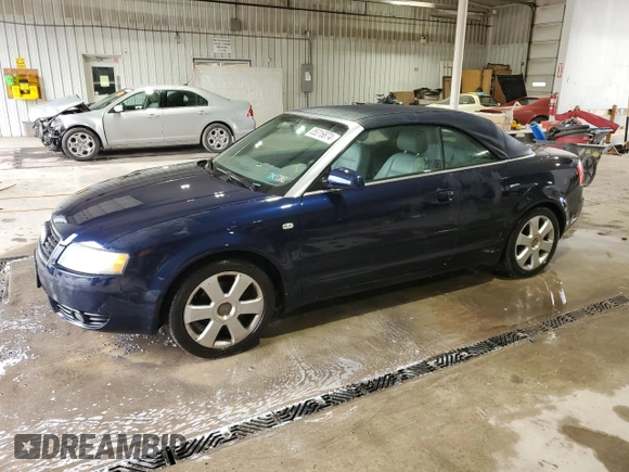 2005 Audi A4 1.8T with VIN WAUAC48H85K009633, listed as a Copart auction lot 85316874 with 97,936 mi miles and Salvage Title. Bid and sale history available at carsss.com. Image 1.
