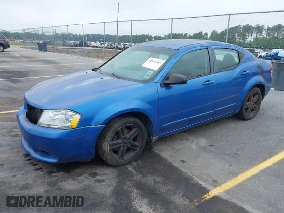 2008 Dodge Avenger SXT with VIN 1B3LC56KX8N153270, listed as a IAAI auction lot 42083183 with 158,573 mi miles. Bid and sale history available at carsss.com. Image 2.