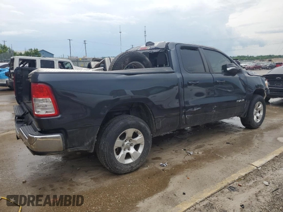 2021 Ram 1500 Big Horn with VIN 1C6SRFBT4MN788919, listed as a Copart auction lot 59775135 with Not provided miles and Non repairable. Bid and sale history available at DreamBid. Image 3.