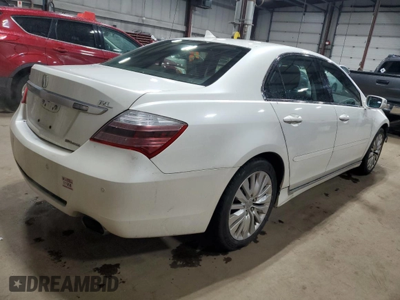 2011 Acura RL Technology with VIN JH4KB2F62BC000219, listed as a Copart auction lot 52170875 with 189,190 mi miles and Salvage Title. Bid and sale history available at DreamBid. Image 3.