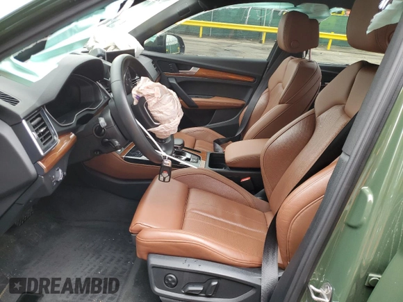 2022 Audi Q5 S line Premium Plus with VIN WA1EAAFY9N2040654, listed as a Copart auction lot 58979185 with 35,546 mi miles and Salvage title. Bid and sale history available at DreamBid. Image 7.