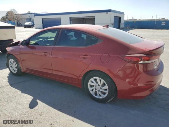 2017 Hyundai Elantra SE with VIN KMHD74LF3HU128818, listed as a Copart auction lot 50088785 with 123,493 mi miles and Salvage Title. Bid and sale history available at carsss.com. Image 2.