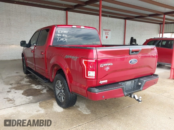 2015 Ford F-150 XLT with VIN 1FTEW1EP2FKE37995, listed as a IAAI auction lot 42185987 with 186,708 mi miles and . Bid and sale history available at carsss.com. Image 3.