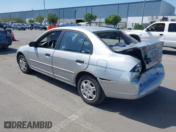 2001 Honda Civic LX with VIN 2HGES16591H619719, listed as a IAAI auction lot 42183571 with 294,983 mi miles. Bid and sale history available at carsss.com. Image 3.