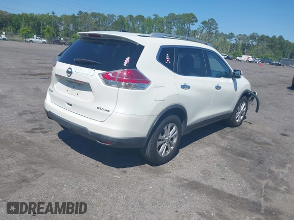 2015 Nissan Rogue S with VIN KNMAT2MV8FP529757, listed as a IAAI auction lot 42026705 with 165,693 mi miles. Bid and sale history available at carsss.com. Image 4.