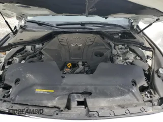 2022 Infiniti Q50 LUXE with VIN JN1EV7BR5NM342302, listed as a Copart auction lot 50257285 with 50,501 mi miles and Salvage Title. Bid and sale history available at carsss.com. Image 12.