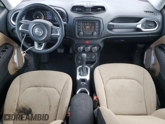 2017 Jeep Renegade Latitude with VIN ZACCJBBB7HPG33623, listed as a Copart auction lot 52420805 with 107,893 mi miles and Salvage title. Bid and sale history available at DreamBid. Image 8.