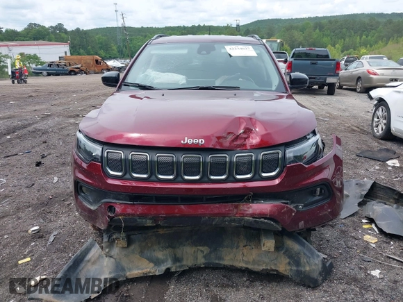 2022 Jeep Compass Latitude with VIN 3C4NJCBB9NT202123, listed as a IAAI auction lot 42234627 with 87,792 mi miles and . Bid and sale history available at DreamBid. Image 12.