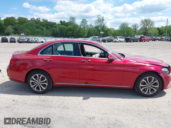 2017 Mercedes-Benz C 300 with VIN 55SWF4KB4HU220400, listed as a IAAI auction lot 42205626 with 29,313 mi miles and . Bid and sale history available at DreamBid. Image 13.