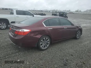 2014 Honda Accord Sport with VIN 1HGCR2F52EA114540, listed as a Copart auction lot 51915415 with 118,784 mi miles and Salvage Title. Bid and sale history available at DreamBid. Image 3.