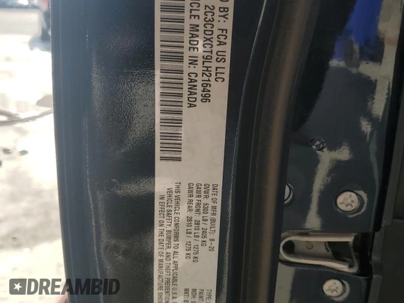 2020 Dodge Charger R/T z VIN 2C3CDXCT9LH216496, wystawiony jako Copart lot #53250685 z przebiegiem 112 616 mil mil oraz Szkoda całkowita • Salvage title. Historia ofert i sprzedaży dostępna na DreamBid. Obrazek 13.