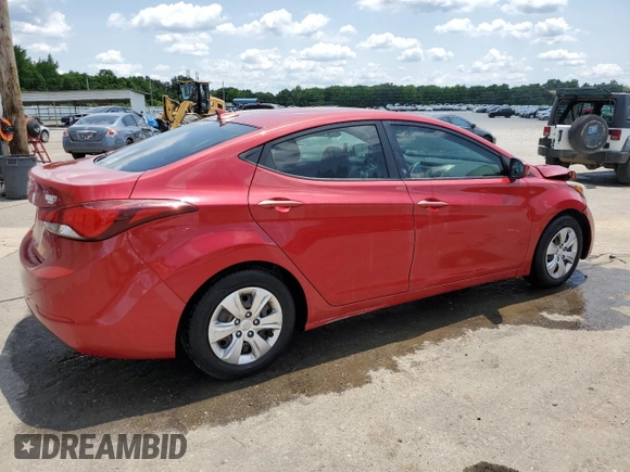 2016 Hyundai Elantra SE с VIN KMHDH4AE4GU515920, выставлен на аукционе Copart как лот 58845475 с пробегом 68 043 миль миль и Списание • Salvage title. История ставок и продаж доступна на DreamBid. Изображение 3.