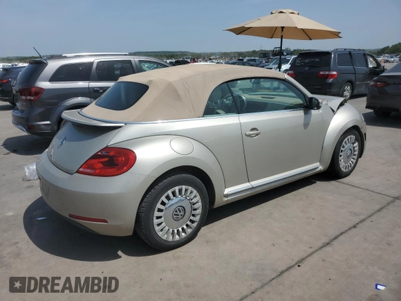 2015 Volkswagen Beetle 1.8T с VIN 3VW517AT5FM804169, выставлен на аукционе Copart как лот 65981544 с пробегом 104 754 миль миль и Списание • Salvage title. История ставок и продаж доступна на DreamBid. Изображение 3.