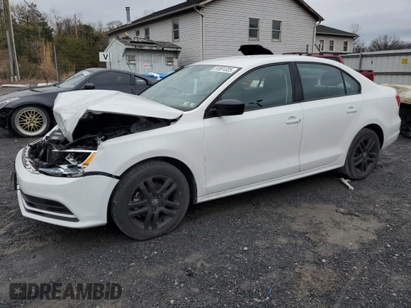 2015 Volkswagen Jetta S with VIN 3VW1K7AJ7FM223203, listed as a Copart auction lot 51891325 with 134,544 mi miles and Salvage title. Bid and sale history available at DreamBid. Image 1.