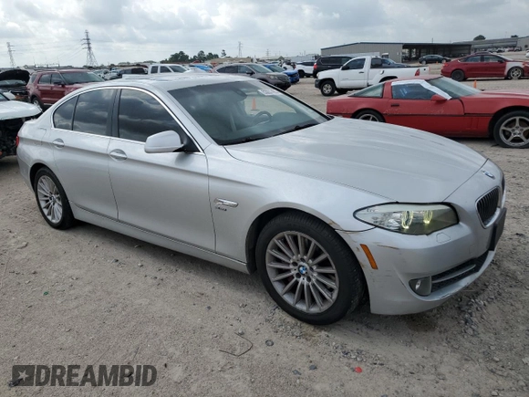 2011 BMW 5 Series 535i xDrive with VIN WBAFU7C54BC872856, listed as a Copart auction lot 53937455 with 152,939 mi miles and Salvage Title. Bid and sale history available at carsss.com. Image 4.