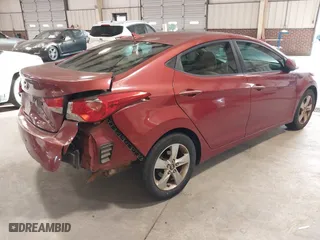 2012 Hyundai Elantra GLS with VIN KMHDH4AE2CU304144, listed as a IAAI auction lot 41215924 with 151,823 mi miles. Bid and sale history available at carsss.com. Image 4.