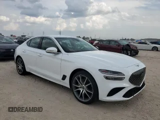 2023 Genesis G70 2.0T with VIN KMTG34TAXPU123780, listed as a Copart auction lot 72181814 with 31,029 mi miles and Salvage Title. Bid and sale history available at carsss.com. Image 4.