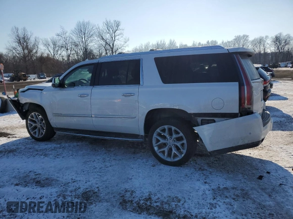 2019 Cadillac Escalade ESV Luxury z VIN 1GYS4HKJXKR214214, wystawiony jako Copart lot #42139385 z przebiegiem 94 736 mil mil oraz Szkoda całkowita • Salvage title. Historia ofert i sprzedaży dostępna na DreamBid. Obrazek 2.