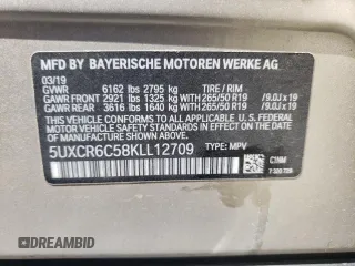 2019 BMW X5 xDrive40i with VIN 5UXCR6C58KLL12709, listed as a Copart auction lot 48082553 with 30,236 mi miles. Bid and sale history available at carsss.com. Image 14.