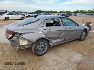 2024 Hyundai Elantra SEL with VIN KMHLM4DG5RU693830, listed as a Copart auction lot 56229385 with 23,682 mi miles and Salvage title. Bid and sale history available at DreamBid. Image 3.