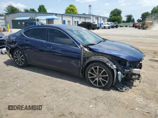 2015 Acura TLX Technology with VIN 19UUB2F55FA020498, listed as a Copart auction lot 61616285 with 124,970 mi miles and Salvage title. Bid and sale history available at DreamBid. Image 4.
