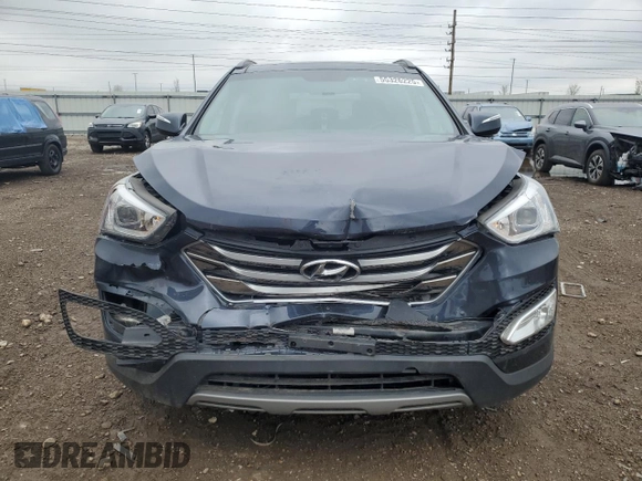 2016 Hyundai Santa Fe z VIN 5XYZU3LB6GG351980, wystawiony jako Copart lot #55326225 z przebiegiem 60 007 mil mil oraz Szkoda całkowita • Salvage title. Historia ofert i sprzedaży dostępna na DreamBid. Obrazek 5.