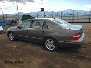 2005 Lexus LS 430 z VIN JTHBN36F755003302, wystawiony jako Copart lot #46731155 z przebiegiem 193 864 mil mil oraz Czysty tytuł • Clean title. Historia ofert i sprzedaży dostępna na DreamBid. Obrazek 2.