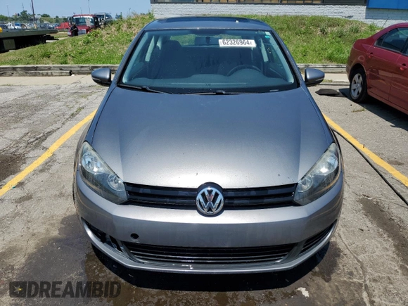 2010 Volkswagen Golf with VIN WVWAA7AJ0AW292314, listed as a Copart auction lot 62326964 with 70,105 mi miles and Clean title. Bid and sale history available at DreamBid. Image 5.